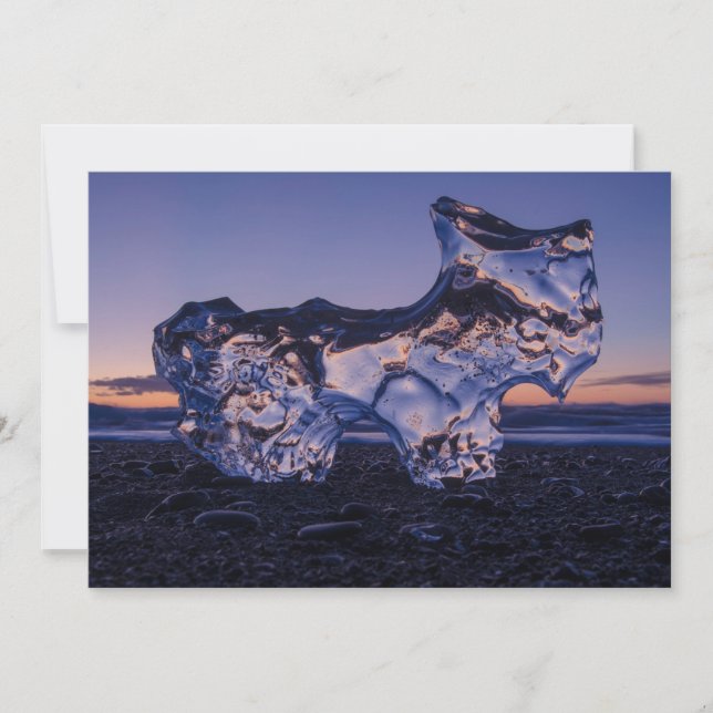 Ice Dog or Goat Holiday Card (Front)