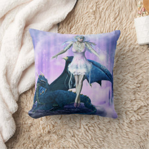 Ice Dragon Fairy Cushion