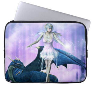 Ice Dragon Fairy Laptop Sleeve