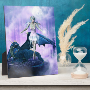 Ice Dragon Fairy Plaque