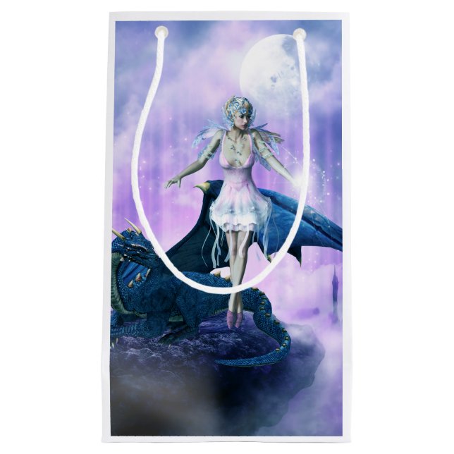 Ice Dragon Fairy Small Gift Bag (Front)