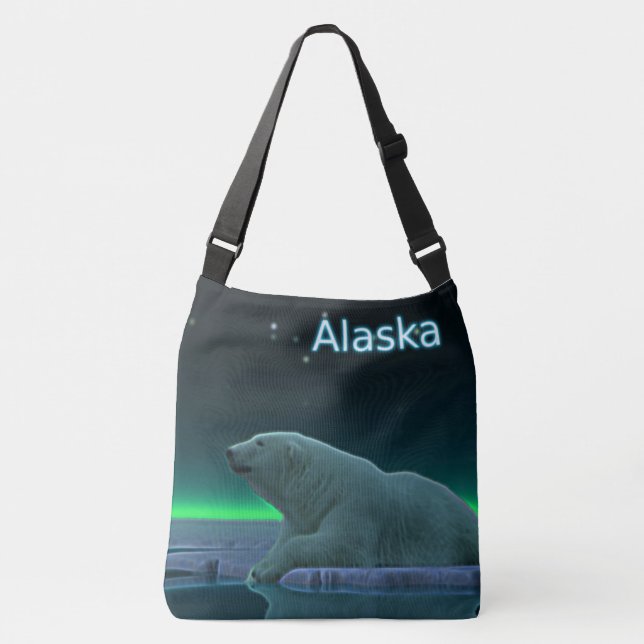 Ice Edge Polar Bear - Alaska Crossbody Bag (Front)