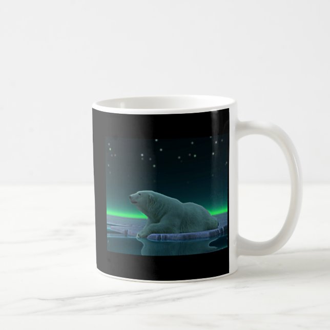 Ice Edge Polar Bear Coffee Mug (Right)
