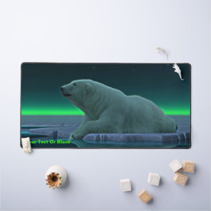 Ice Edge Polar Bear Desk Mat