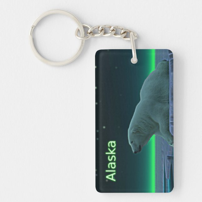 Ice Edge Polar Bear Key Ring (Front)
