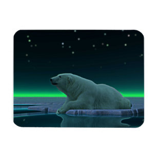 Ice Edge Polar Bear Magnet