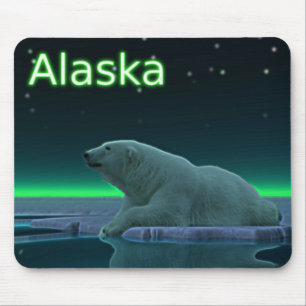 Ice Edge Polar Bear Mouse Pad