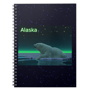 Ice Edge Polar Bear Notebook