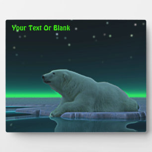 Ice Edge Polar Bear Plaque