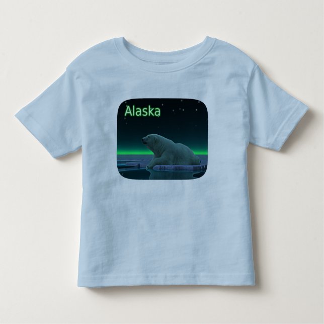 Ice Edge Polar Bear Toddler T-Shirt (Front)