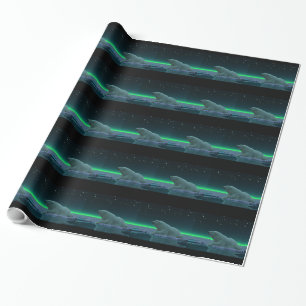 Ice Edge Polar Bear Wrapping Paper