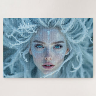 Ice Element Muse with Platinum Frozen Hair Jigsaw Puzzle