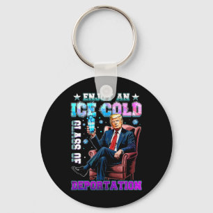Ice Enjoy An Ice Cold Gl Of Deportation 3 Key Ring
