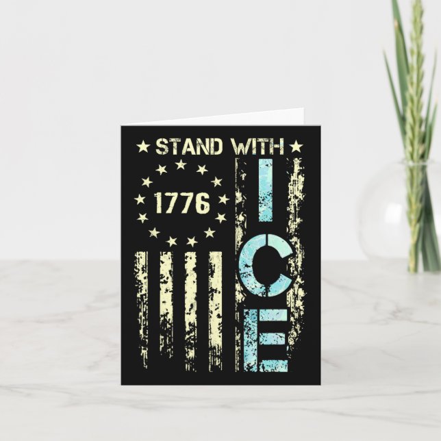 Ice Enjoy An Ice Cold Gl Of Deportation 4  Card (Front)