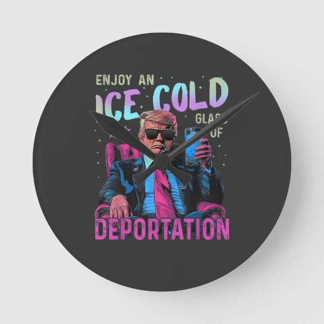 ICE Enjoy an Ice Cold Round Clock (Front)