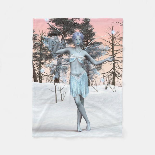 Ice Fairy Fleece Blanket (Front)