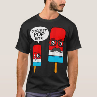 Ice Fathers Day Popsicle Daddy Sweet Dessert  T-Shirt