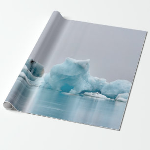ICE FIGURE NEAR BODY OF WATER WRAPPING PAPER