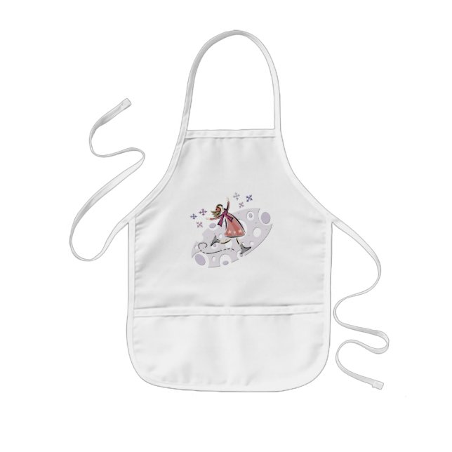 Ice Figure Skater Kids Apron (Front)