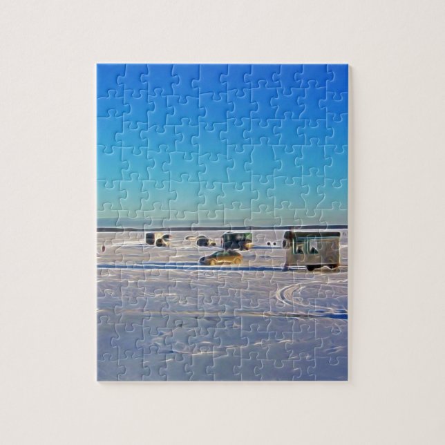 Ice Fishing collectin Jigsaw Puzzle (Vertical)