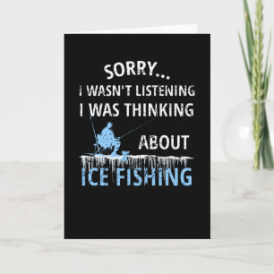 Ice Fishing Gift Ice Fisherman Ice Fishing Lover Card