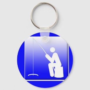 Ice Fishing Logo Key Ring
