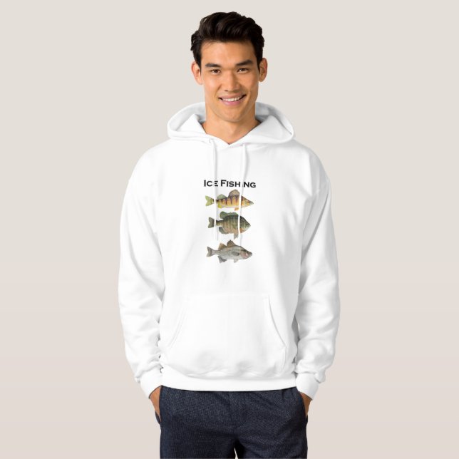 Ice Fishing Panfish Hoodie (Front Full)