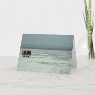 Ice fishing trailer card