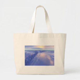 Ice Fissure Large Tote Bag