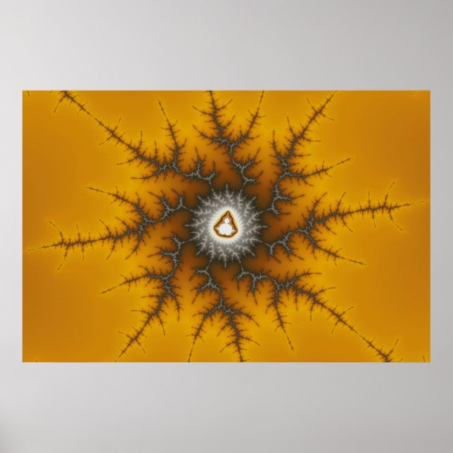 Ice Flake - Fractal Poster (Front)