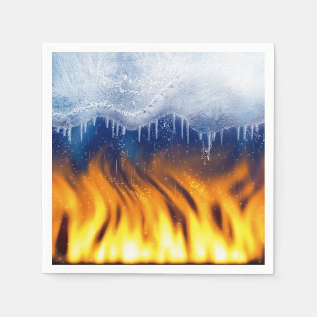 Ice & Flame Napkin (Front)