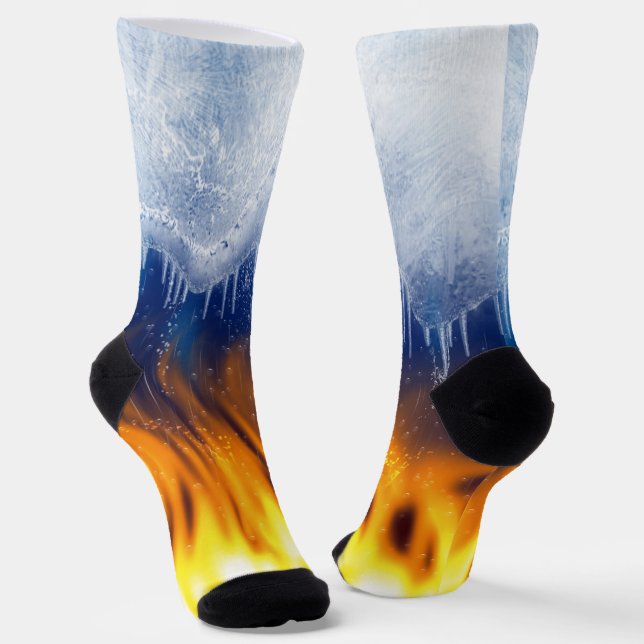 Ice & Flame Socks (Angled)
