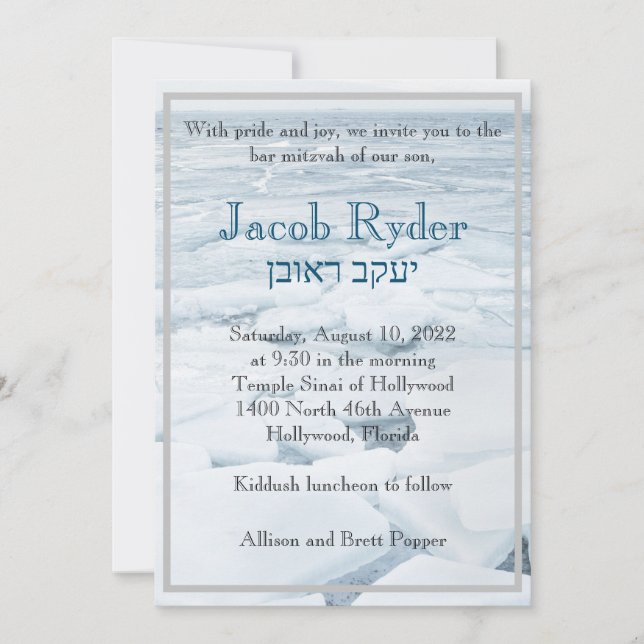 Ice Floe Invitation (Front)