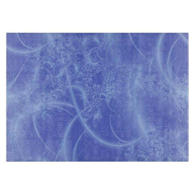 Ice Fractal Glass Cutting Board (Front)