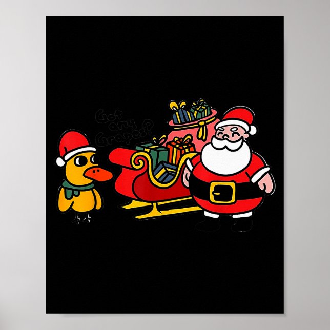 Ice Fresh Lemonade Got Any Gs Duck Funny Christmas Poster (Front)