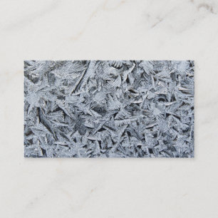 Ice Frost Crystals Texture Image Business Card