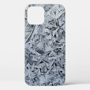 Ice Frost Crystals Texture Image iPhone 12 Case