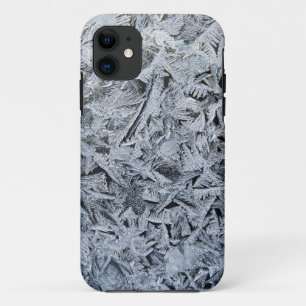 Ice Frost Crystals Texture Image iPhone 11 Case