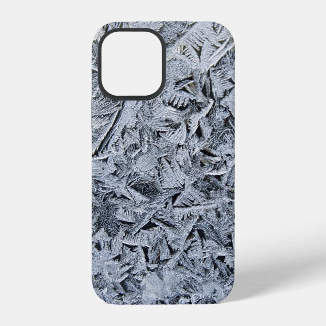Ice Frost Crystals Texture Image iPhone Case (Back)