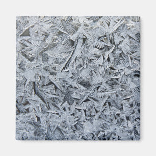 Ice Frost Crystals Texture Image Magnet