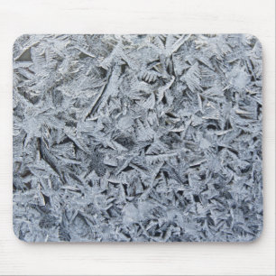 Ice Frost Crystals Texture Image Mouse Pad