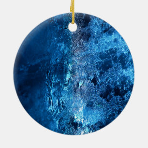 Ice - Glacial - Amazing! Ceramic Tree Decoration