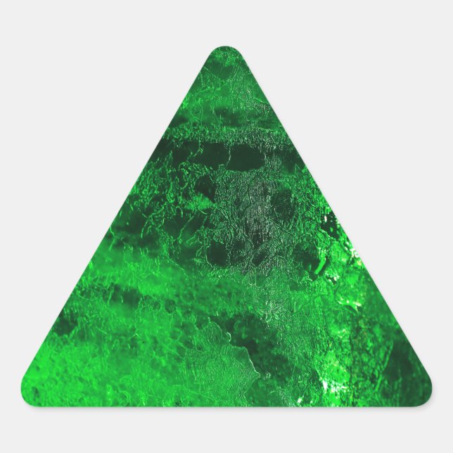 Ice - Glacial - Beautiful! Triangle Sticker (Front)