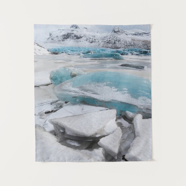Ice Glacial Formations In Winter Tapestry (Front)