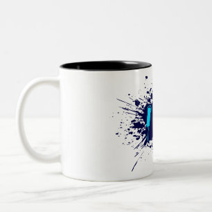 Ice Graffiti Typography Urban Street Art Design Two-Tone Coffee Mug