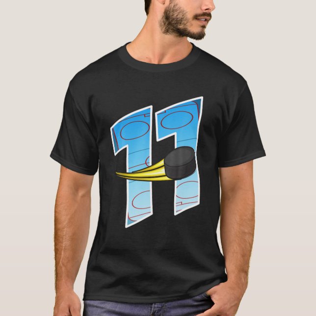 Ice Hockey 11Th Birthday - I'm 11 - Children's Bir T-Shirt (Front)