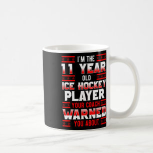 Ice Hockey 11th Birthday Party Player Sports Team  Coffee Mug