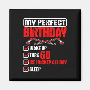 Ice Hockey 60th Perfect Birthday Team Player Sport Magnet