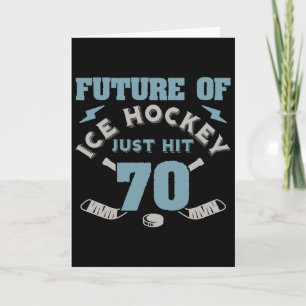 Ice Hockey 70th Birthday Future Player Puck Sports Card