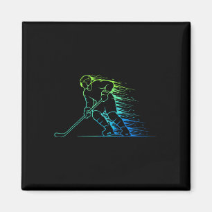 Ice Hockey And Hockey Graphic Men And Boys, Teen B Magnet